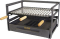 Imex El Zorro - Barbecue tiroir au charbon avec grille inoxydable - Métal noir 72 x 41 x 35 cm - Design compact résistant à la rouille pour extérieur