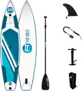 ROHE Race 12 - Paddle gonflable blanc et bleu 365 x 81 x 15 cm - Modèle intermédiaire charge maximale 145 kg - Pack SUP avec accessoires inclus