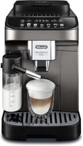De Longhi Magnifica Evo ECAM290.81.TB - Machine expresso automatique titane noir - Réservoir 1,8 L broyeur intégré - 7 recettes écran tactile et mousseur à lait automatique