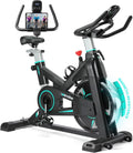 WENOKER Vélo d'appartement magnétique silencieux - Vélo fitness intérieur avec volant d'inertie lourd écran LCD et résistance réglable