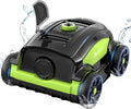WINNY POOL CLEANER WY1103 - Robot piscine sans fil double moteur - Vert noir autonomie 120 minutes pour bassin jusqu'à 120 m2 - Filtre 180 micromètres et stationnement automatique