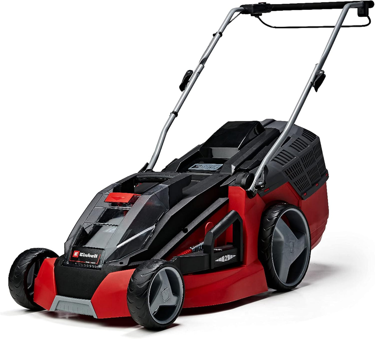 Einhell GE CM 43 Li M KIT - Tondeuse sans fil 36 V largeur 43 cm - Rouge pour surface conseillée 500 m2 - 2 batteries 4 Ah et chargeur Power X Change inclus