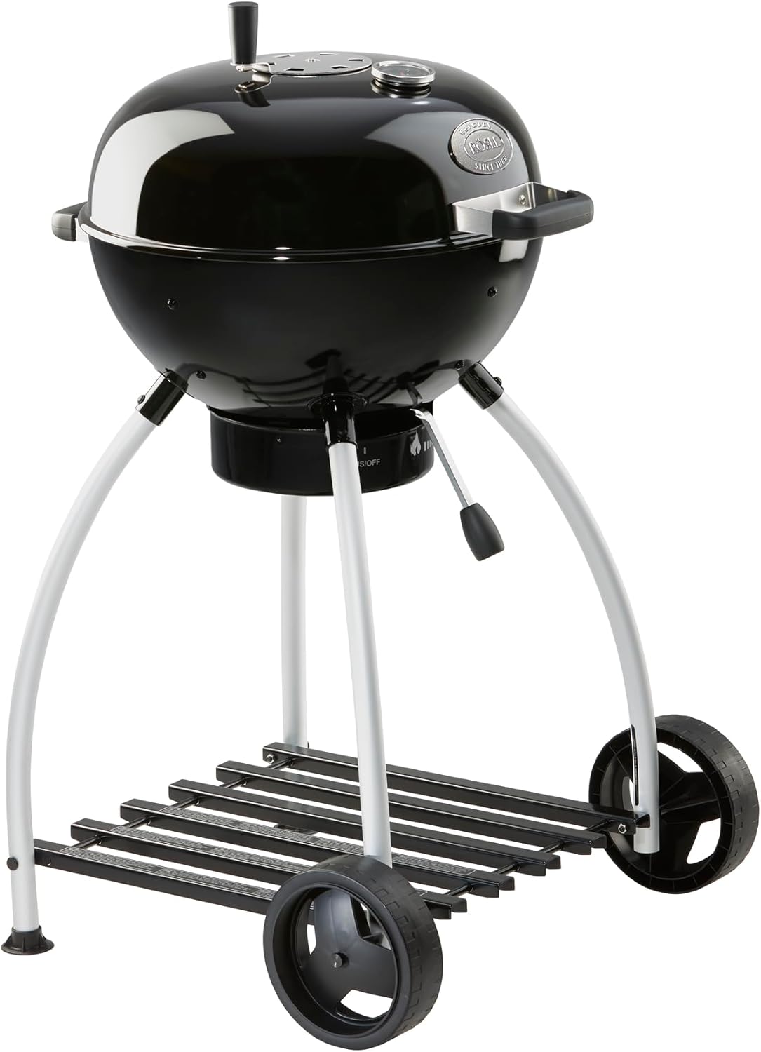 Rösle No.1 Sport F50 Barbecue à charbon boule - Grill extérieur diamètre 50 cm portable noir - Barbecue acier inoxydable pour jardin terrasse
