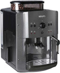 Krups EA 810B Cafetière espresso superautomatique - 1450 W avec filtre à eau et réservoir amovible - Machine café cappuccino noir titane
