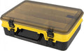 LIOONS Boîte à outils plastique transparente - Mallette de rangement double face avec poignée - Grande trousse à outils