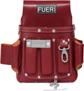 FUERI Trousse à outils professionnelle 4 poches - Sac à outils en cuir pour électricien et charpentier