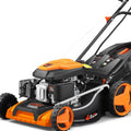 FUXTEC FX-RM5196eS Tondeuse thermique autotractée essence 4 en 1 - Démarrage électrique coupe 51cm - Bac 60L et fonction mulching