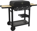 Cook'in Garden Flavo 60 Barbecue à gaz sur chariot - 3 brûleurs grill et plancha - Cuve acier avec capot thermomètre pour jardin terrasse