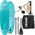 VirtuFit Ocean 275 - Stand Up Paddle gonflable PVC turquoise 275 x 78 x 15 cm - Charge maximale 150 kg pour adulte - Accessoires et sac de transport