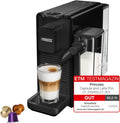 Princess Capsule and Latte Pro Machine espresso capsules - Compatible Nespresso avec lait automatique 20 bar - Puissance 1400 W noir