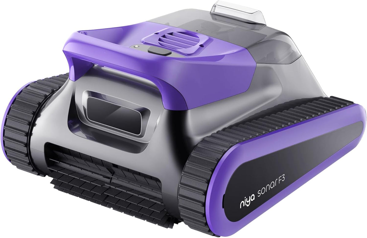Niya Sonar F3 Robot piscine sans fil - Aspirateur piscine navigation sonar intelligente couverture complète - Nettoyeur automatique pour piscine jusqu'à 10 mètres