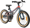 BIKESTAR Vélo enfant VTT 18 pouces en aluminium - Vélo garçon et fille vert léger avec frein V - Bicyclette junior une vitesse avec pompe incluse