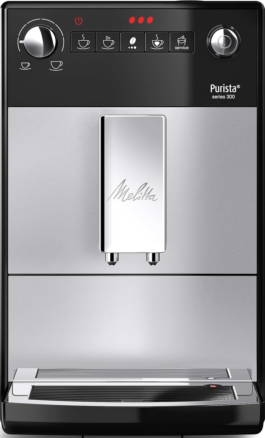Melitta Purista F230-101 Machine à café à grains automatique - Broyeur intégré - Système extraction des arômes et mode 1 à 2 tasses