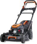 FUXTEC FX RM5170PRO - Tondeuse thermique autotractée 170 cm3 largeur 51 cm - Noir moteur 4 temps 4 CV bac 60 L - Fonction 4 en 1 mulching éjection latérale et vitesse réglable