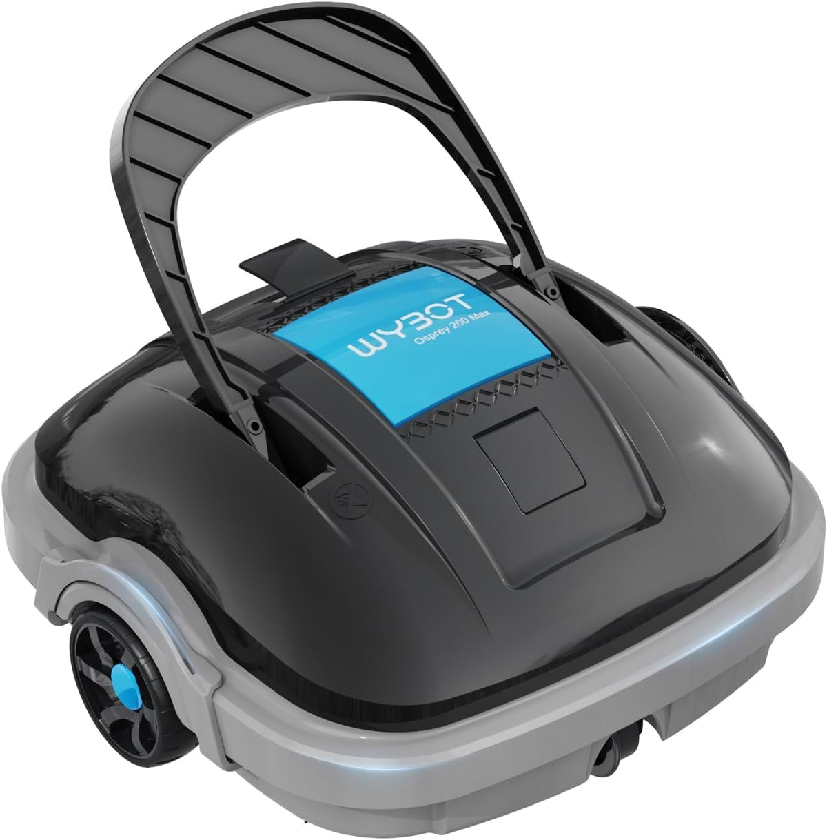WYBOT WY1102MAX Robot piscine sans fil - Aspirateur piscine double moteur avec parking automatique - Nettoyeur rechargeable autonomie 100 min pour piscine hors sol jusqu'à 80 m²