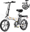 EVERCROSS EK5 - Vélo électrique tout terrain pliable 16 pouces - Blanc moteur 250 W jusqu'à 25 km par heure - Pneus 16 x 2,1 pouces autonomie jusqu'à 60 km