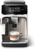 Philips Série 2300 EP2333 40 - Machine expresso automatique 4 boissons - Blanc et chrome broyeur céramique - Carafe LatteGo écran tactile coloré et SilentBrew