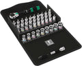 Wera 05003755001 Zyklop Speed Jeu de cliquet 42 pièces - Carré 1/4 pouce métrique - Ensemble d'outils avec finition polie