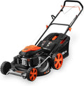 FUXTEC FX-RM5396 Tondeuse thermique autotractée essence 196cc 6CV - Coupe 53cm avec bac 70L - Fonction Easy Clean 4 en 1