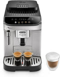 De Longhi Magnifica Evo ECAM292.33.SB - Machine expresso automatique argentée - Réservoir 1,8 L et broyeur à grains - Panneau tactile 5 boissons et mousseur à lait