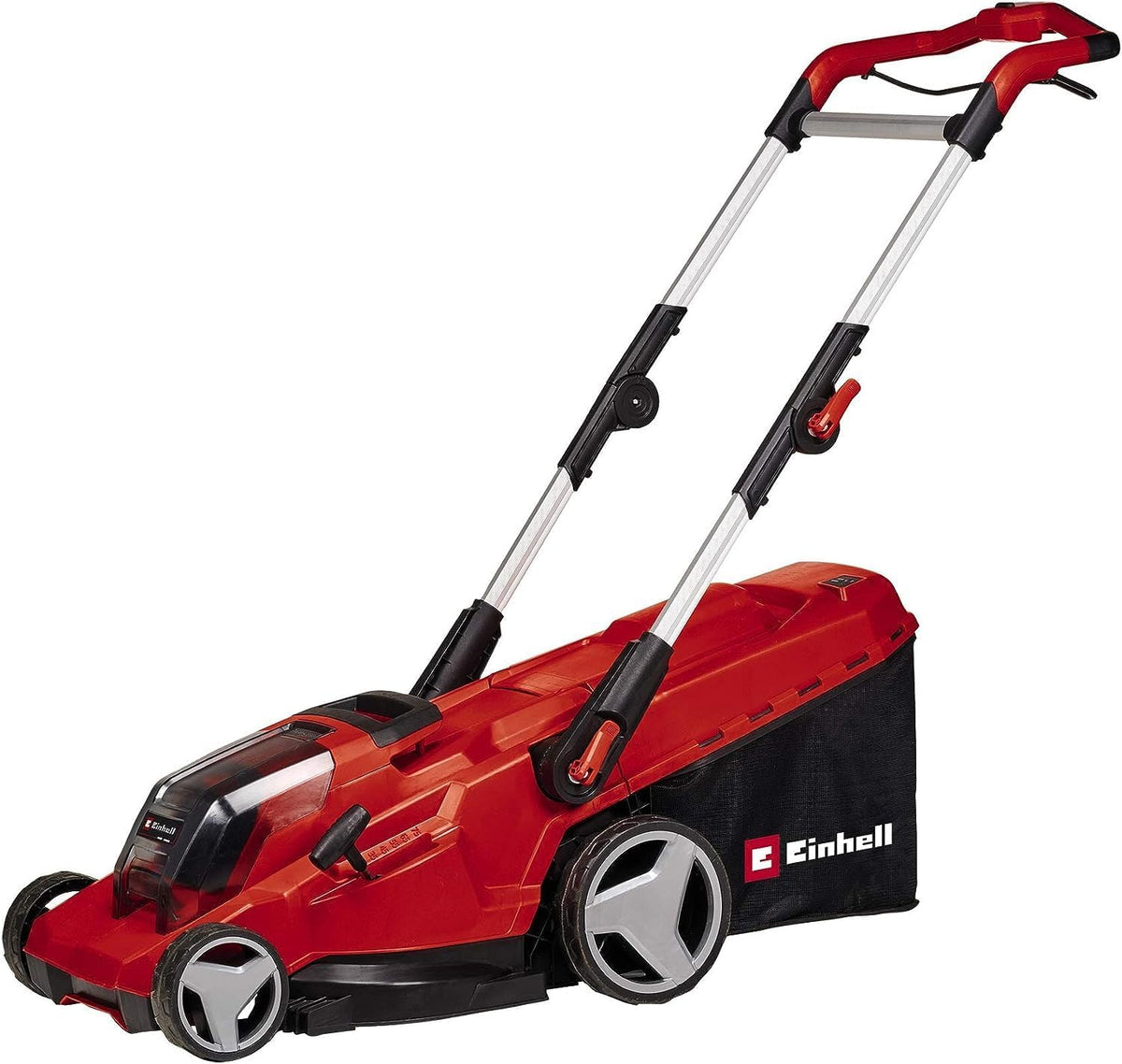 Einhell Professional GP CM 36 41 Li Solo - Tondeuse sans fil 36 V largeur 41 cm - Noir rouge pour pelouse jusqu'à 500 m2 - Brushless bac 50 L hauteur 25 à 75 mm