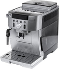 De Longhi Magnifica S Smart ECAM250.31.SB - Machine à café automatique argent noir - Format 44 x 24 x 36 cm poids 9,2 kg - 4 recettes en une touche et mousseur à lait manuel
