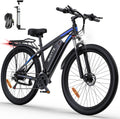 C29 Vélo électrique VTT adulte 29 pouces - Ebike aluminium noir moteur arrière 250W batterie amovible 48V 15Ah - 21 vitesses écran LCD freins disque double