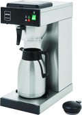 METRO Professional GCT2001 Machine à café filtre électrique - Acier inoxydable 2000 W avec bouteille thermos 2 L argent