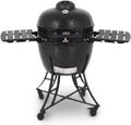 Pit Boss Kamado Barbecue à charbon céramique noir - Grill extérieur diamètre 52 cm avec excellente rétention thermique - Barbecue polyvalent cuisine extérieure