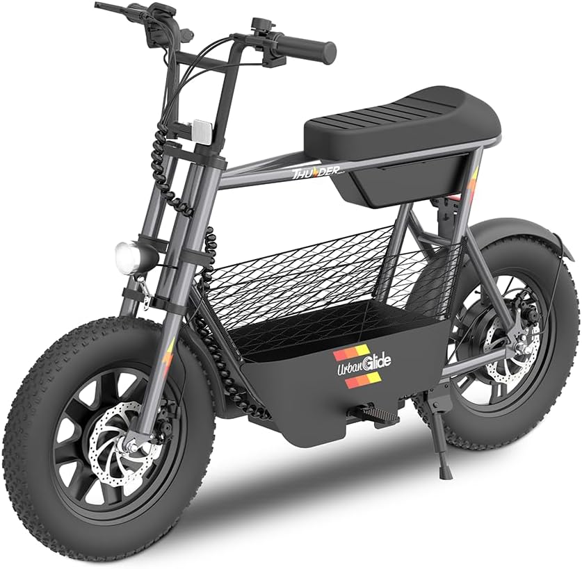 URBANGLIDE THUNDER 160 Draisienne électrique - Vitesse 25 km/h autonomie 30 km avec siège lumière compteur et freinage double