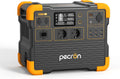 PECRON E1500LFP - Station électrique portable LiFePO4 1536 Wh extensible à 7680 Wh - Noir 40,9 x 26,5 x 29,7 cm - Générateur solaire 230 V pour camping et extérieur