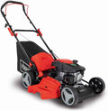Scheppach MP150 46 - Tondeuse thermique moteur 4 temps 3,5 CV largeur 46 cm - Noir et rouge poids 27,6 kg - 8 hauteurs jusqu'à 75 mm bac 55 L mulching et éjection latérale