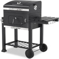 Tepro Toronto Click - Barbecue au charbon de bois sur chariot - Anthracite et acier inoxydable 115 x 67 x 107 cm - Revêtement en poudre et matériel de montage