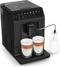 Krups Evidence Eco Design EA897B10 Machine à café grains automatique - 8 boissons préréglées et broyeur intégré - Plastique recyclé noir