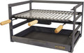 IMEX El Zorro 71478.0 Tiroir barbecue avec grille - Barbecue extérieur métal noir réglable en hauteur - Surface cuisson 57 x 41 cm