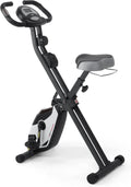 Ultrasport F Bike Pro - Vélo d'appartement pliable magnétique noir mat - 16 niveaux charge maximale 130 kg - Fonction application ordinateur entraînement et selle confort