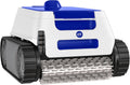 GRE ER230 - Robot piscine électrique fond parois et ligne d'eau - Blanc bleu noir pour bassin jusqu'à 9 x 4 m - Aspiration cyclonique et cycle de nettoyage 2 heures