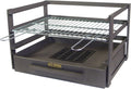 Imex El Zorro 71475.0 Tiroir barbecue charbon - Grille zinguée réglable en hauteur - Barbecue métal noir extérieur 57 x 41 x 35 cm