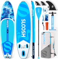 SLOOSH Ripple - Paddle gonflable PVC bleu 320 x 84 cm - Pour débutants et intermédiaires charge maximale 300 livres - Pont EVA pagaie pompe et sac ultraléger