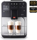 Melitta Barista T Smart F831 101 - Machine à café à grains connectée argentée - Réservoir 1,8 L pression 15 bar écran TFT - One Touch mode 1 ou 2 tasses et mousseur à lait