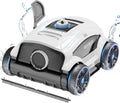 WYBOT WY1103 - Robot piscine sans fil double moteur - Blanc 46 x 42 x 29 cm pour bassin jusqu'à 100 m2 - Autonomie 130 minutes et évacuation rapide de l'eau