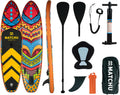 MATCHU Paddle Gonflable Stand Up Paddle SUP - Ensemble complet antidérapant 320 x 81 x 15 cm - Planche polyvalente charge 150 kg pour adultes et enfants
