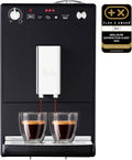 Melitta Solo E950 201 - Machine à café grains automatique noire 1400 W - Réservoir 1,2 L broyeur intégré et affichage LED - Mode 1 ou 2 tasses et chauffe tasse