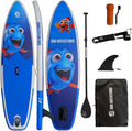 Sun Reflections Kids - Paddle gonflable enfant PVC bleu 250 x 66 x 10 cm - Charge maximale 60 kg avec pont antidérapant - Pagaie leash sac et aileron