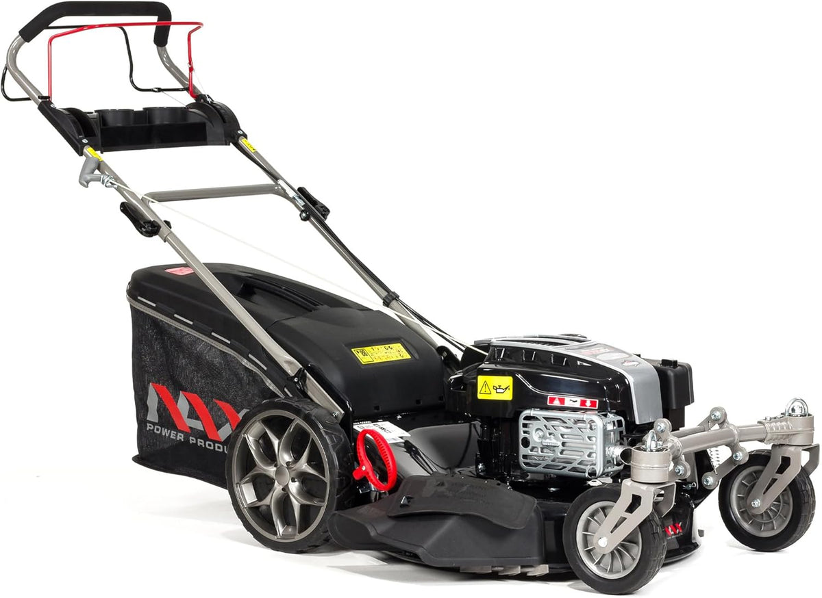 NAX POWER PRODUCTS 5000S - Tondeuse thermique Briggs et Stratton 875EXi 190 cm3 - Noire largeur 56 cm bac 75 L - Traction ReadyStart et roues avant pivotantes
