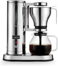 Aarke - Cafetière filtre électrique en acier inoxydable - Réservoir 1,25 L carafe en verre pour 10 tasses - Maintien au chaud filtre anti goutte et design moderne