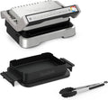 Tefal OptiGrill 4 en 1 GC776D10 - Grill électrique intelligent pour 4 personnes - 9 programmes mode manuel métal 34,5 x 36,7 x 18,9 cm - Ouverture 180 degrés