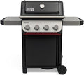Weber Spirit E-410 Barbecue à gaz 4 brûleurs - Grille chaleur uniforme avec roues durables - Surface cuisson 51 x 46 cm compatible rails latéraux Works