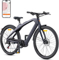 ENGWE N1 PRO - Vélo électrique de ville adulte gris - Batterie 36 V 10 Ah et transmission 7 vitesses - Support de couple application Bluetooth et freins à disque
