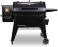 Pit Boss Navigator 1150 - Barbecue à granulés de bois en acier - Noir 137,5 x 62 x 56 cm - Écran numérique et ventilateur réglable pour griller et fumer